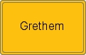Ortsschild von Grethem