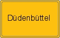 Ortsschild von Düdenbüttel