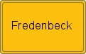 Ortsschild von Fredenbeck