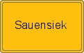 Ortsschild von Sauensiek