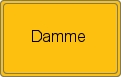 Ortsschild von Damme