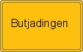 Ortsschild von Butjadingen