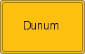 Ortsschild von Dunum