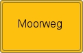 Ortsschild von Moorweg