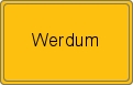 Ortsschild von Werdum