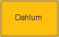 Ortsschild von Dahlum