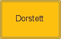 Ortsschild von Dorstett