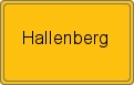 Ortsschild von Hallenberg