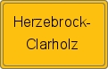 Ortsschild von Herzebrock-Clarholz