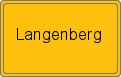 Ortsschild von Langenberg