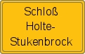 Ortsschild von Schloß Holte-Stukenbrock
