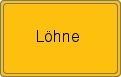 Ortsschild von Löhne