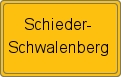 Ortsschild von Schieder-Schwalenberg