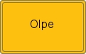 Ortsschild von Olpe