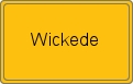 Ortsschild von Wickede