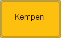 Ortsschild von Kempen