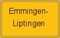 Ortsschild von Emmingen-Liptingen
