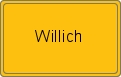 Ortsschild von Willich