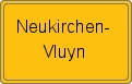 Ortsschild von Neukirchen-Vluyn