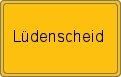 Ortsschild von Lüdenscheid