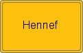 Ortsschild von Hennef