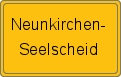 Ortsschild von Neunkirchen-Seelscheid