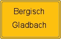 Ortsschild von Bergisch Gladbach