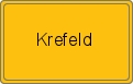 Ortsschild von Krefeld