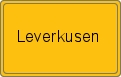 Ortsschild von Leverkusen