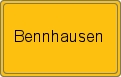 Ortsschild von Bennhausen