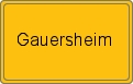 Ortsschild von Gauersheim