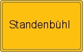 Ortsschild von Standenbühl