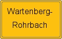Ortsschild von Wartenberg-Rohrbach
