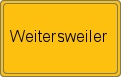 Ortsschild von Weitersweiler