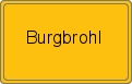 Ortsschild von Burgbrohl