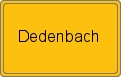Ortsschild von Dedenbach