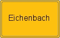 Ortsschild von Eichenbach