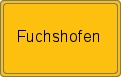 Ortsschild von Fuchshofen