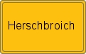 Ortsschild von Herschbroich