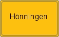 Ortsschild von Hönningen