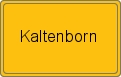 Ortsschild von Kaltenborn