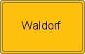 Ortsschild von Waldorf