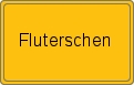 Ortsschild von Fluterschen