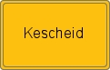 Ortsschild von Kescheid