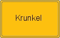 Ortsschild von Krunkel
