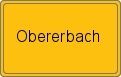 Ortsschild von Obererbach