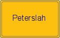 Ortsschild von Peterslah