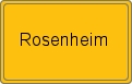 Ortsschild von Rosenheim