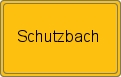 Ortsschild von Schutzbach