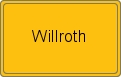Ortsschild von Willroth